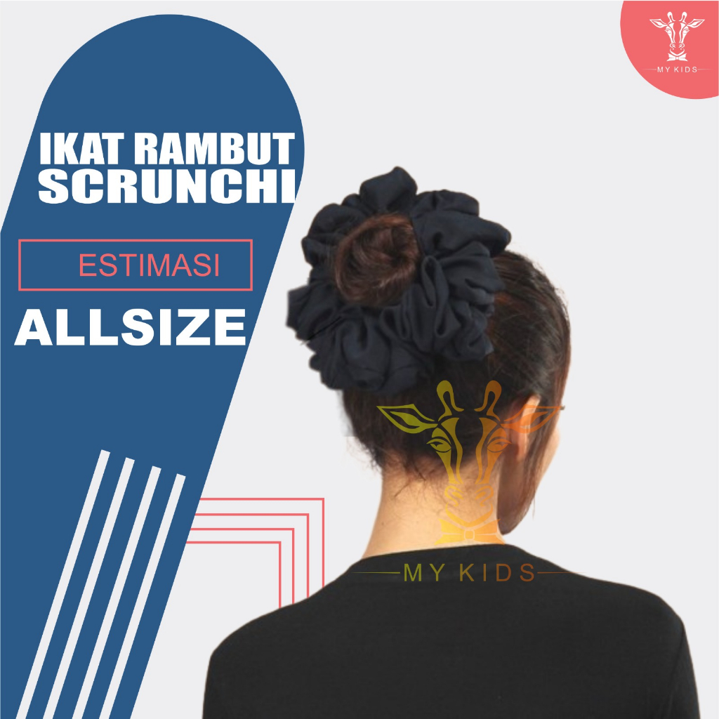 Ikat rambut scrunchie ikat rambut korea ikat rambut hijab murah cepol rambut cepol hijab bengkeutan 