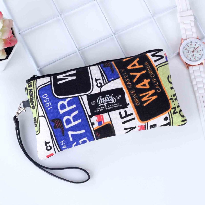 Dompet wanita pouch simple multifungsi kosmetik