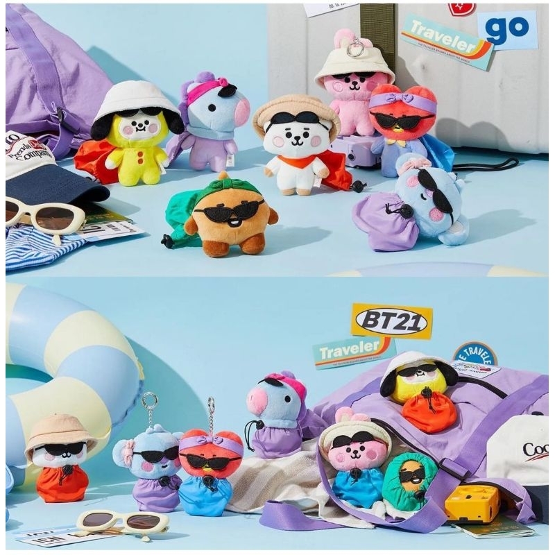 OFFICIAL BT21 BABY TRAVEL EDITION BAG CHARM DOLL
