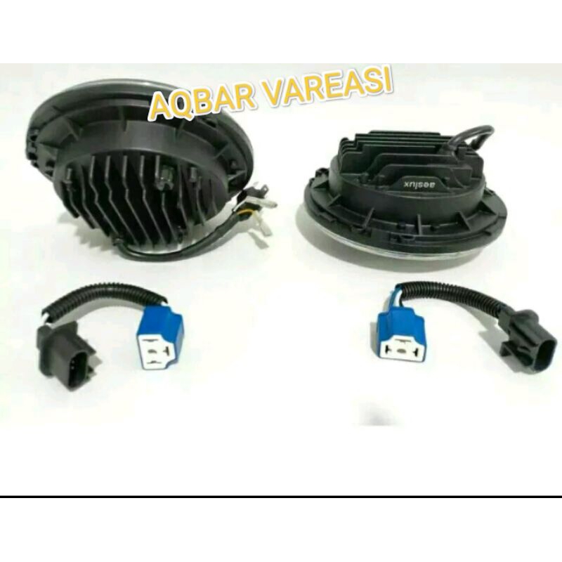 HEDLAMP DAYMAKER AESLUX 7INC ORIGINAL LAMPU DEPAN aeslux7inci