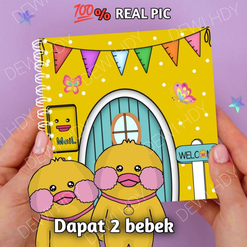 boneka kertas paper duck Viral tinggal main saja SUDAH DIPOTONG SUDAH JADI