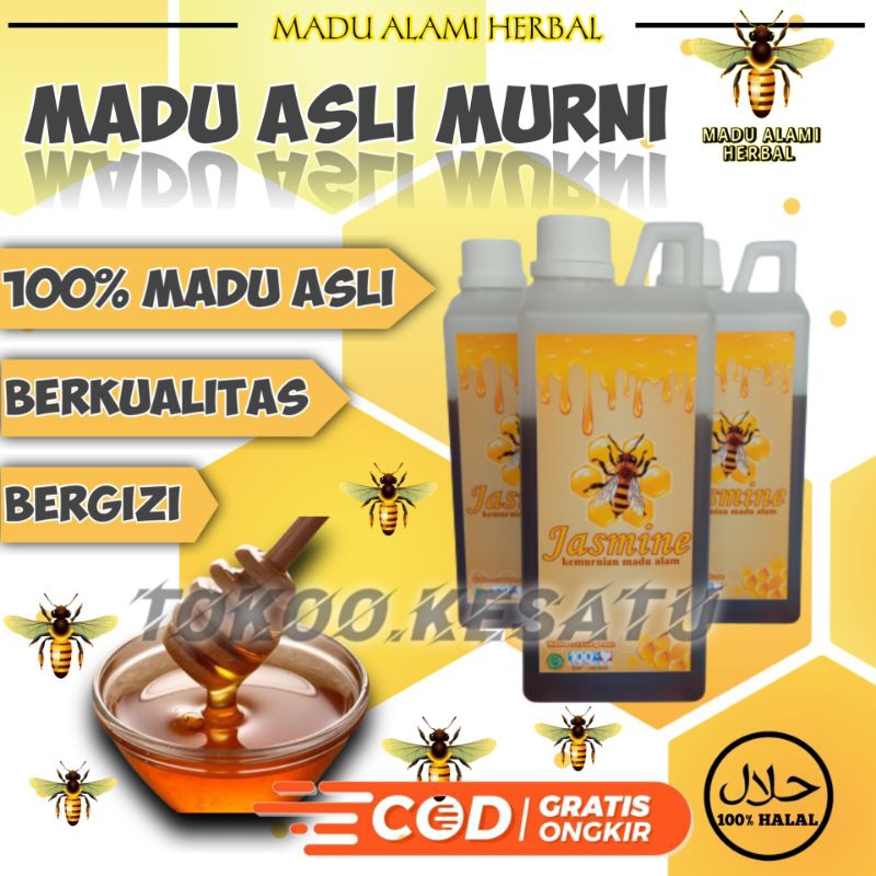 

Madu Asli Hutan Multiflora Murni 100% Herbal Obat Asam Lambung Maag