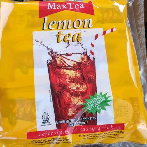 

LEMON TEA MAX TEA BAG 30 SACHET X25GR