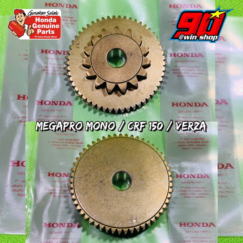 gigi gir gear kecil stater Verza Megapro Mono CRF 150 original gear starter