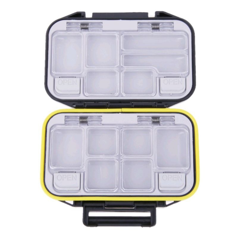 H.000 Box kotak kail pancing, 12 ruang, lebih tahan air