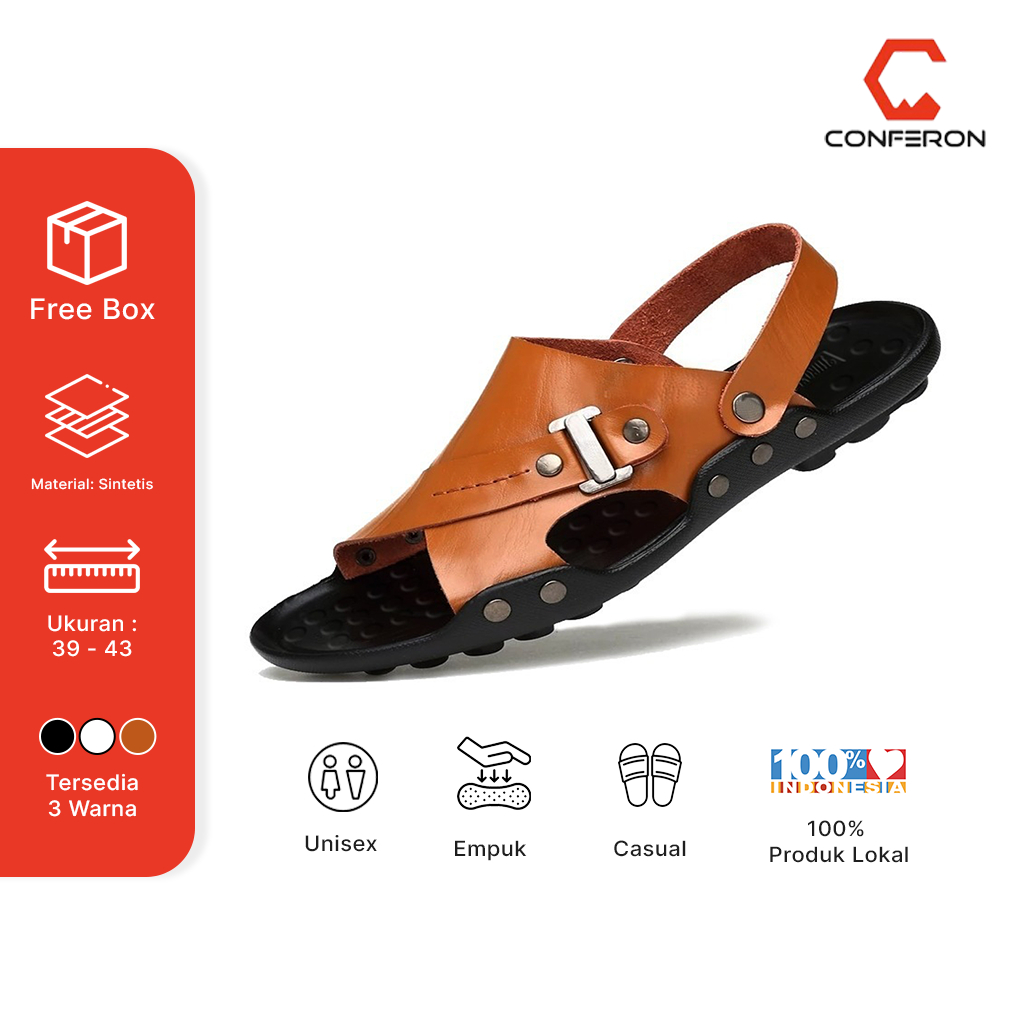 Conferon - Sandal Gunung Pria Selop Velzard 06 Casual