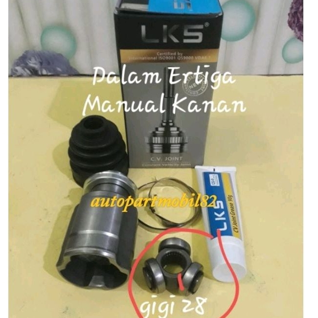 CV Joint Dalam As Roda Depan Dalam Kanan Suzuki Ertiga Manual