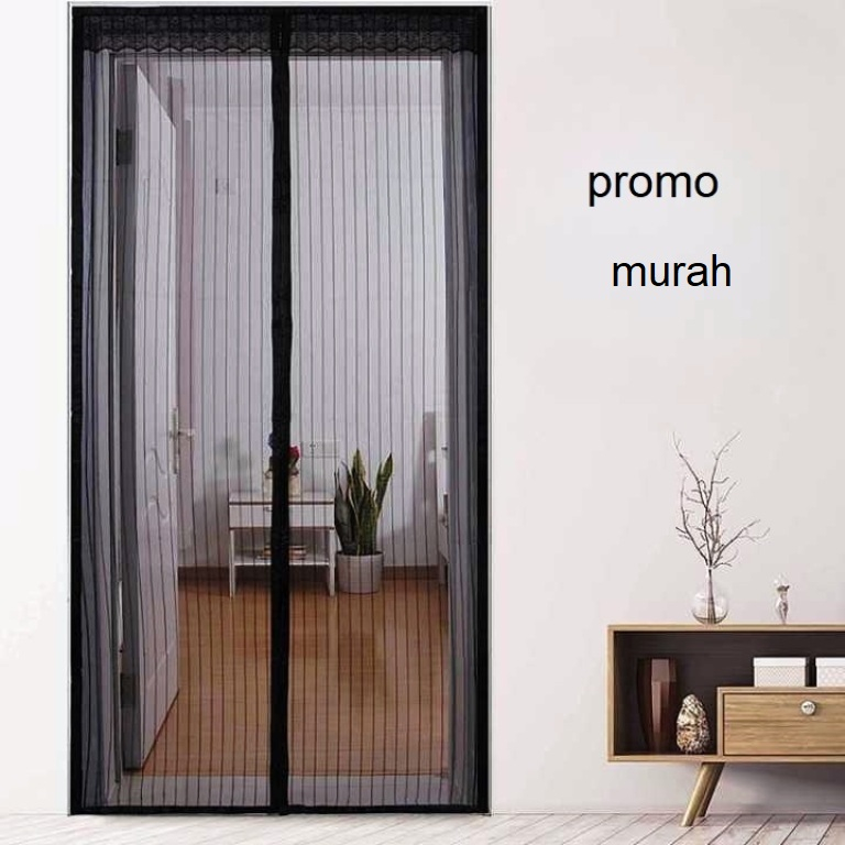 promo tirai pintu klambu dapur kamar anti  nyamuk premium tebal bagus