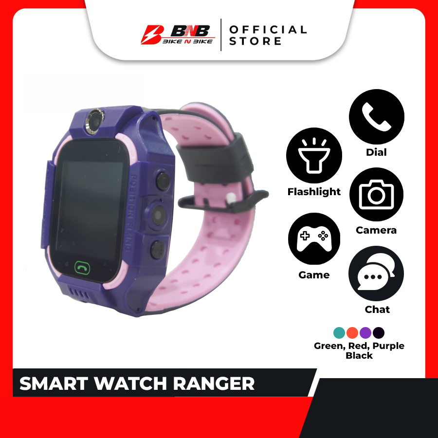 Best Seller Smartwatch Kids Bikenbike Jam Tangan Anak Digital IMEI (Pakai Simcard) - BikeNBike-Range purple