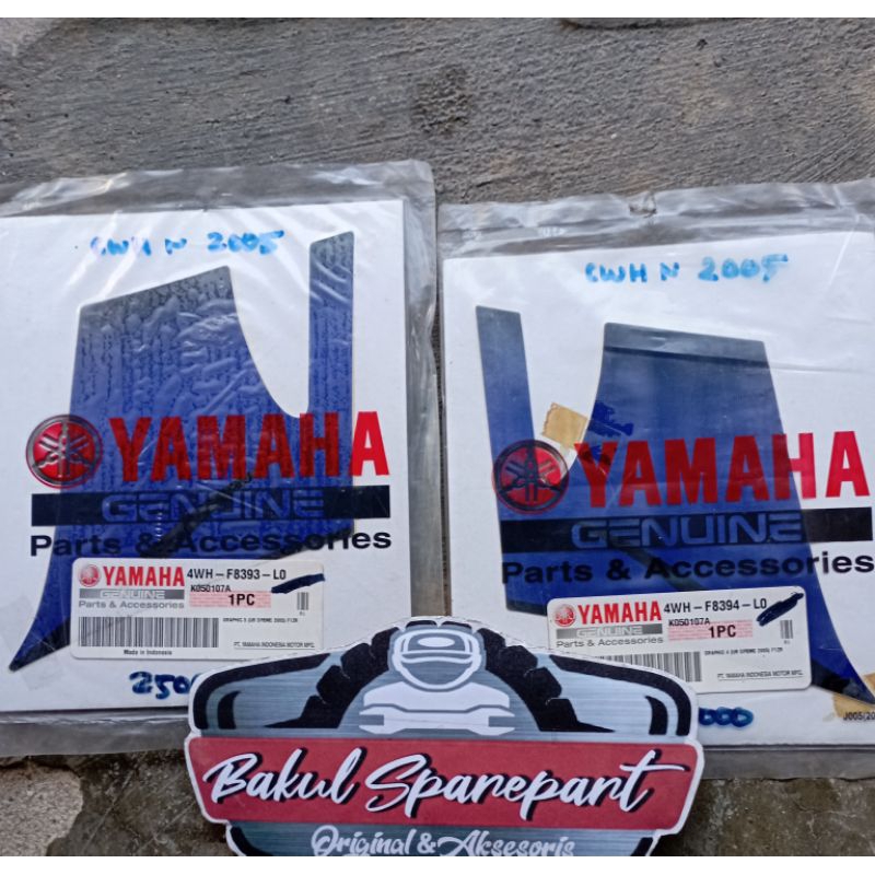 STRIPING STRIPE GRAPHIC STIKER STICKER SAYAP DALAM TENGAH F1ZR FIZR FIZ R 2005 BIRU PUTIH ORIGINAL