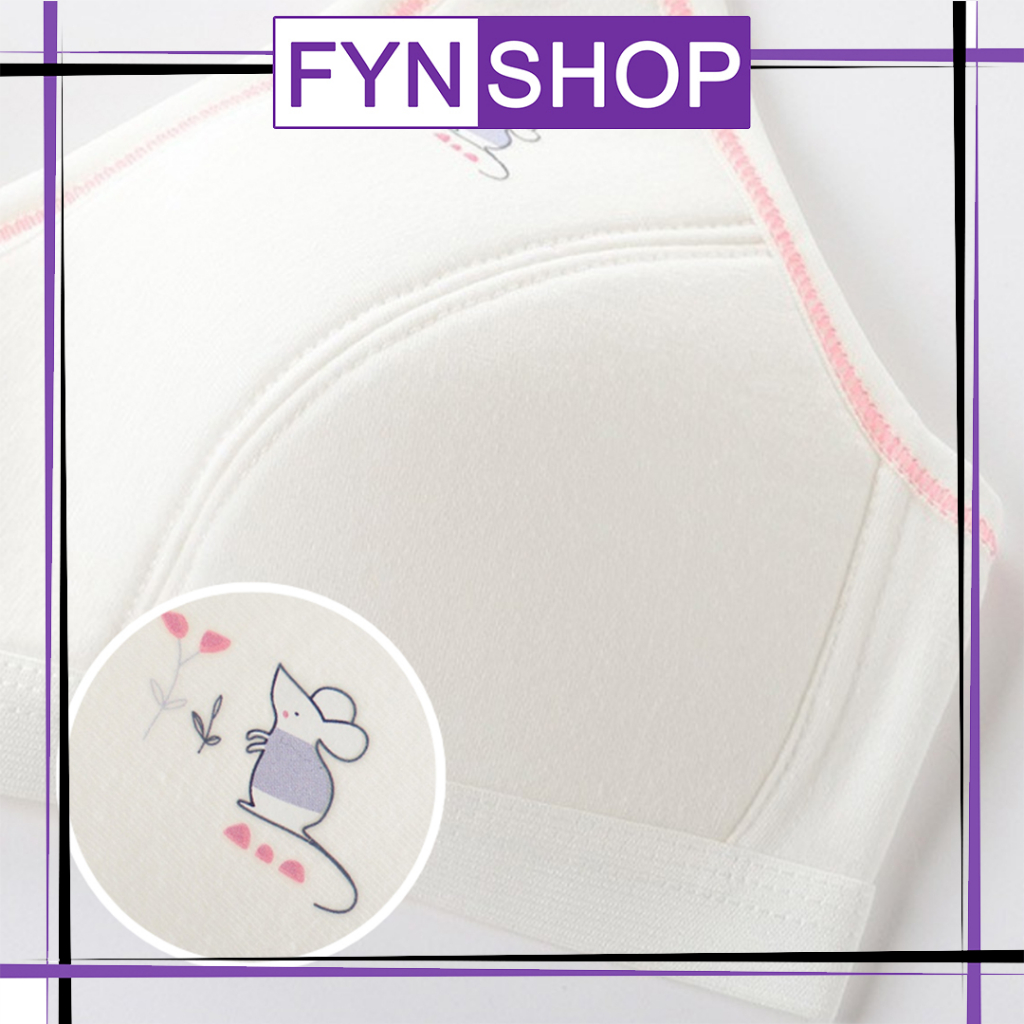 Fynshop ♛ UW120 Bra Remaja Dengan Pengait Tali Penyesuaian Pakaian Dalam Remaja Anak Perempuan