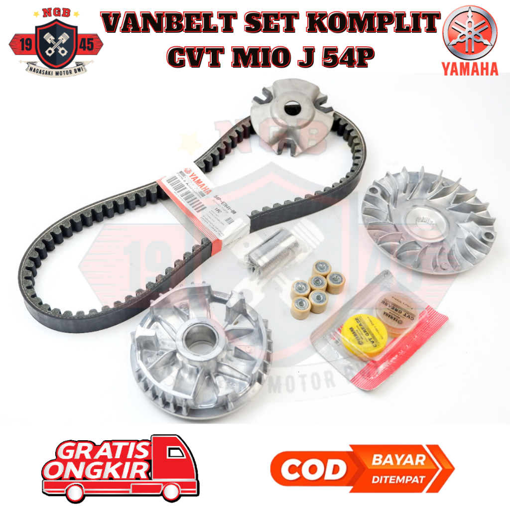 paket kirian mio j - paket kirian mio - rumah roller mio j - Vanbelt Mio J Komplit 54P X Ride 115