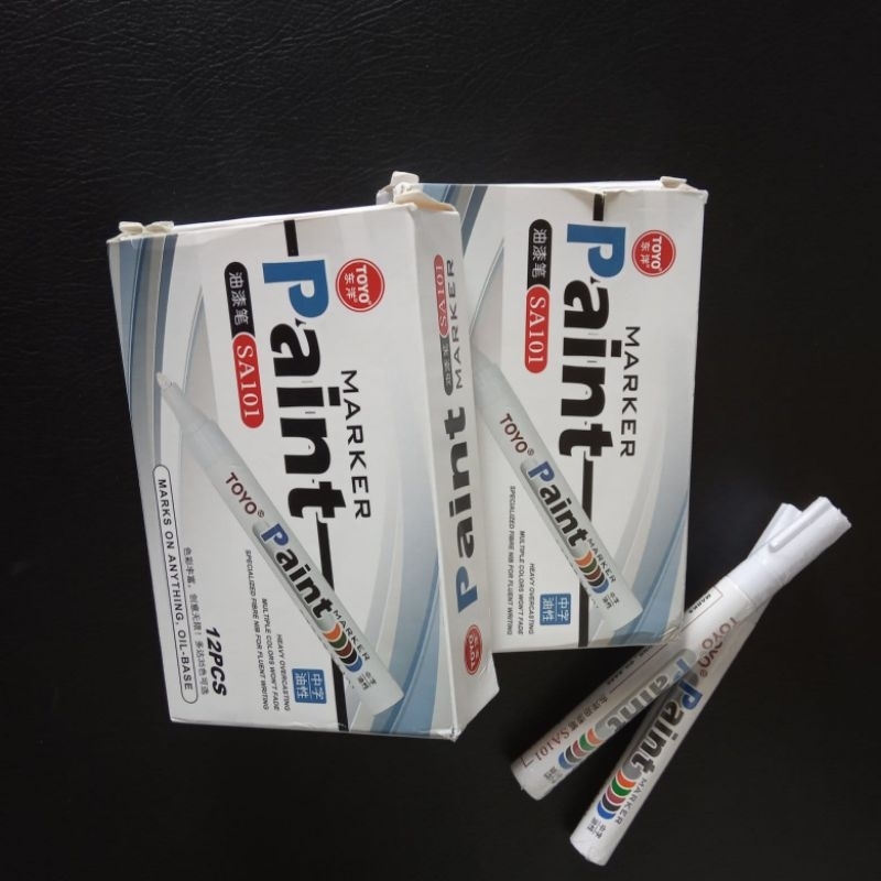 

Spidol Putih Permanen Merk Toyo/ Vauto Spidol Permanent Putih