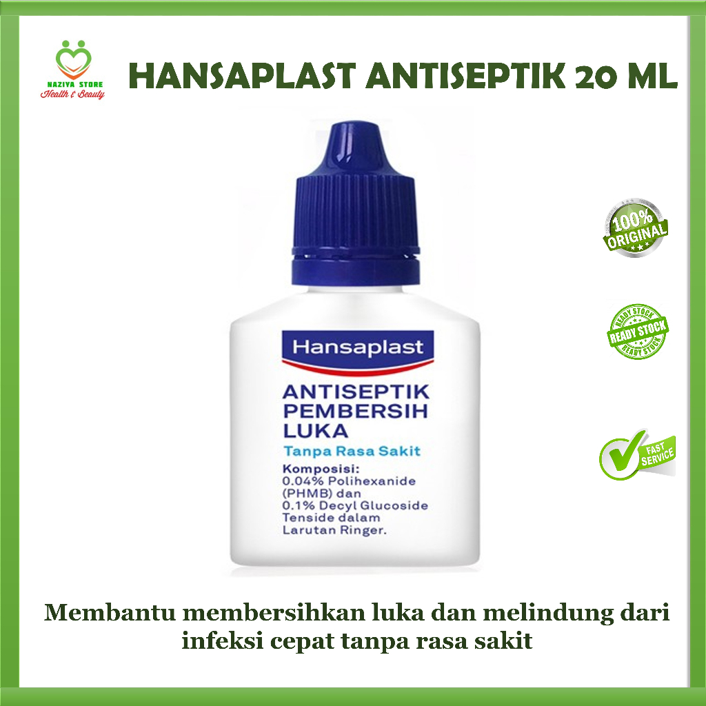 HANSAPLAST ANTISEPTIK Pembersih Luka Liquid 20 ML - Antiseptik - Perawatan Luka