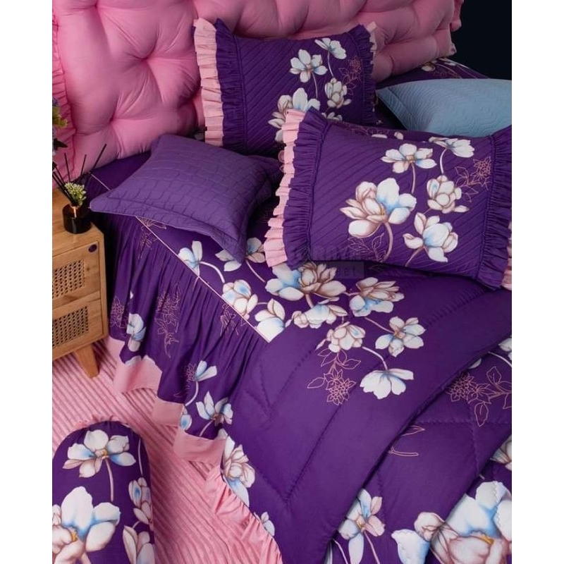 Seprai Soraya Bedsheet Rimpel dan Karet - Motif Vella - UK.180*200*30