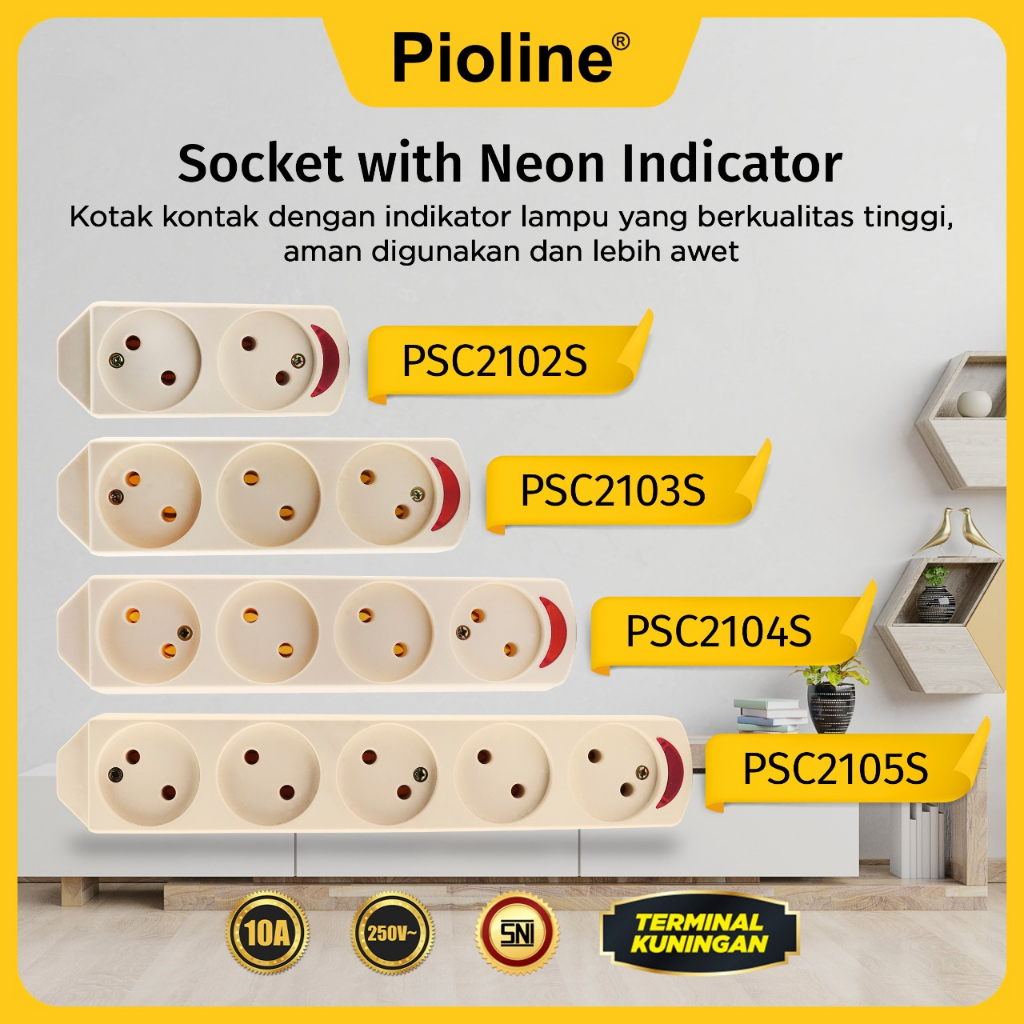 STOP KONTAK GEPENG PIOLINE