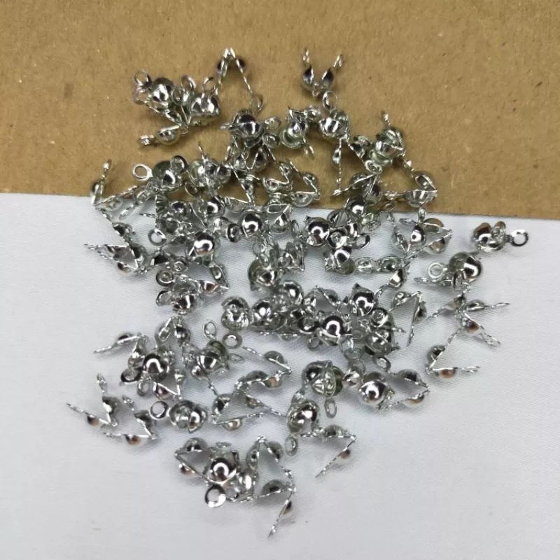 CC-(±100pcs) KODOKAN 1 dan 2 LUBANG SILVER/KODOKAN AKSESORIS