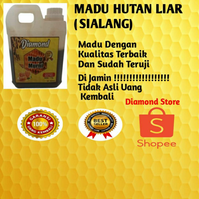 

Madu Asli ( Madu Hutan Sialang Riau Netto 1 Kg ) 100 % Madu Murni Madu Murah