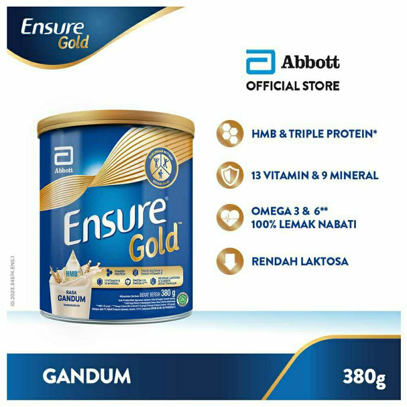 

ensure gold gandum 380gr exp 2025 ab