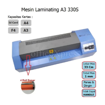 

Mesin Laminating OR 330 S / Laminating A3 / Laminator Kertas A3 Origin