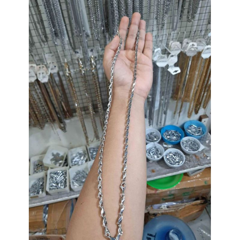 Kalung Pria Panjang 75cm Titanium