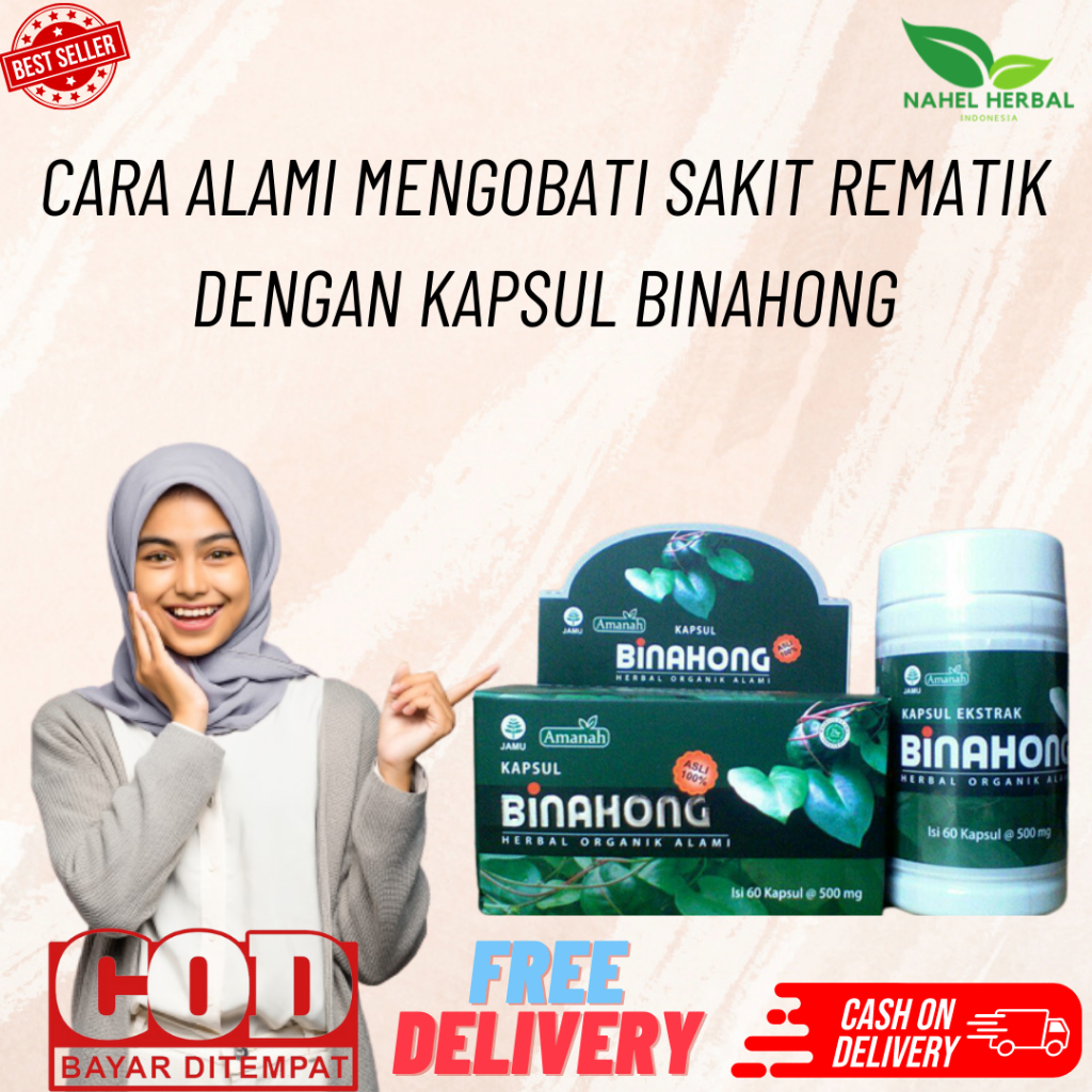 Paket Super Kapsul Binahong Suplemen Obat Herbal Kolesterol Dan Nyeri Sendi , Rematik Paling Ampuh -