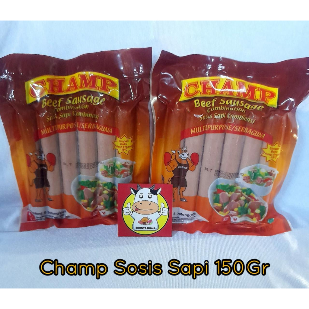 

CHAMP SOSIS SAPI 150GR - FROZEN FOOD - BRONTZ JOGJA