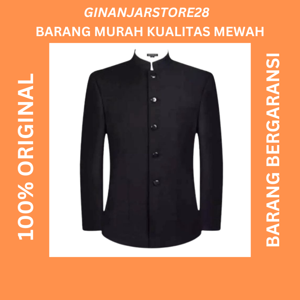 JAS MANDARIN JASKO PRIA TERKEREN DAN FORMAL JASKO HITAM