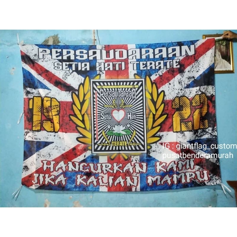 FREE ONGKIR.TERMURAH + TERBARU, BENDERA PSHT FULL PRINTING, CETAK BENDERA SH, FLAG SH, MINI FLAG PSH