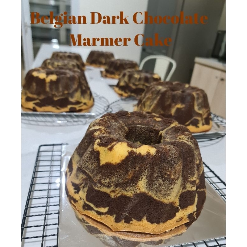 

MARMER CAKE FULL BUTTER BELGIAN CHOCOLATE / MARBLE CAKE