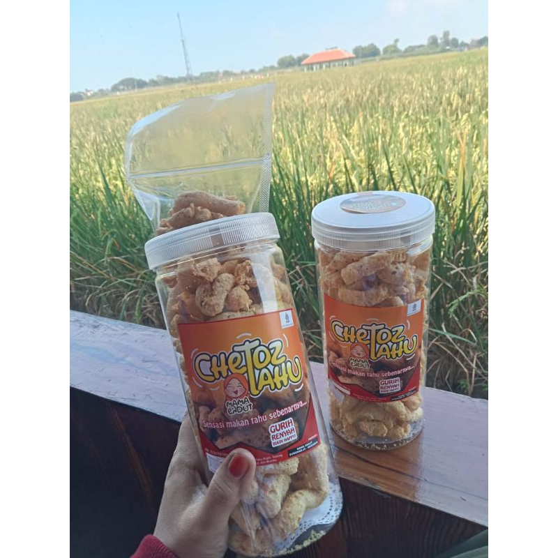 

Chetoz Tahu Cemilan / Keripik tahu / Snack / Makanan ringan / Tahu