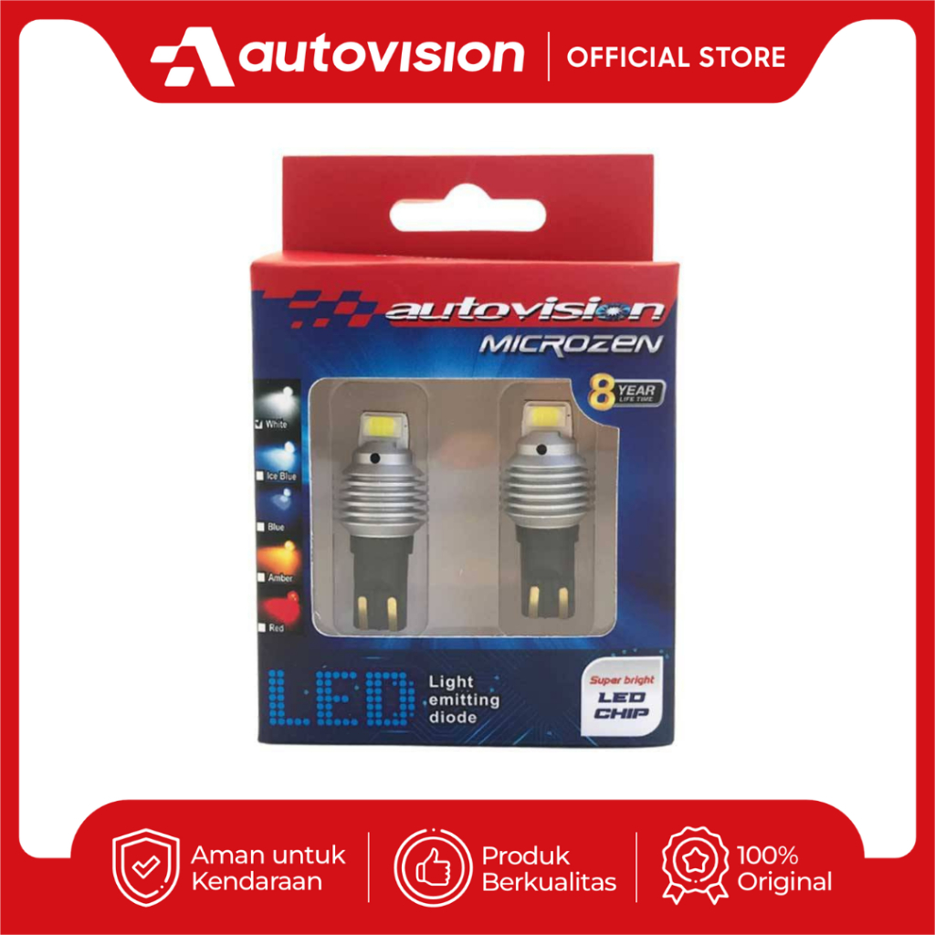 Lampu Mundur T15 CSP Dome LED Bulb Canbus 9W White 10V-30V