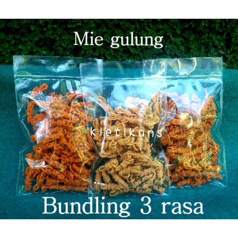 

Mie gulung bundling 3 varian rasa 300gr (masing2 rasa 100gr)