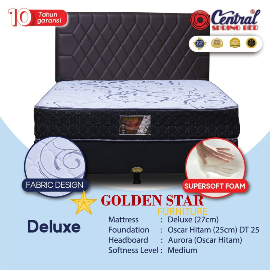 Kasur Central Springbed Deluxe / SET spring bed 120/160/180 x 200 SALE