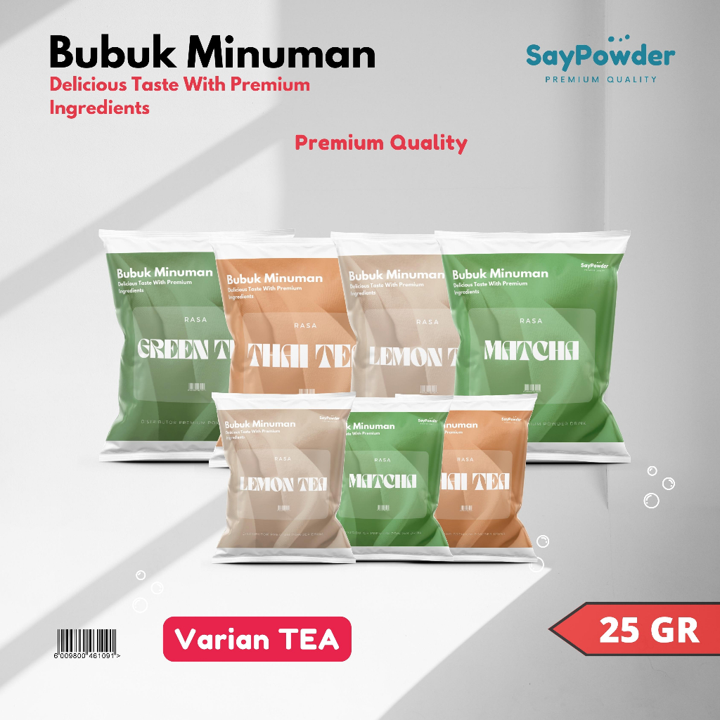 

Bubuk Minuman Varian Tea Premium 25 Gram Serbuk Minuman Kekinian Powder Minuman Serbuk Minuman Bubuk Minuman Kekinian Minuman Serbuk Kekinian Serbuk Minuman Boba