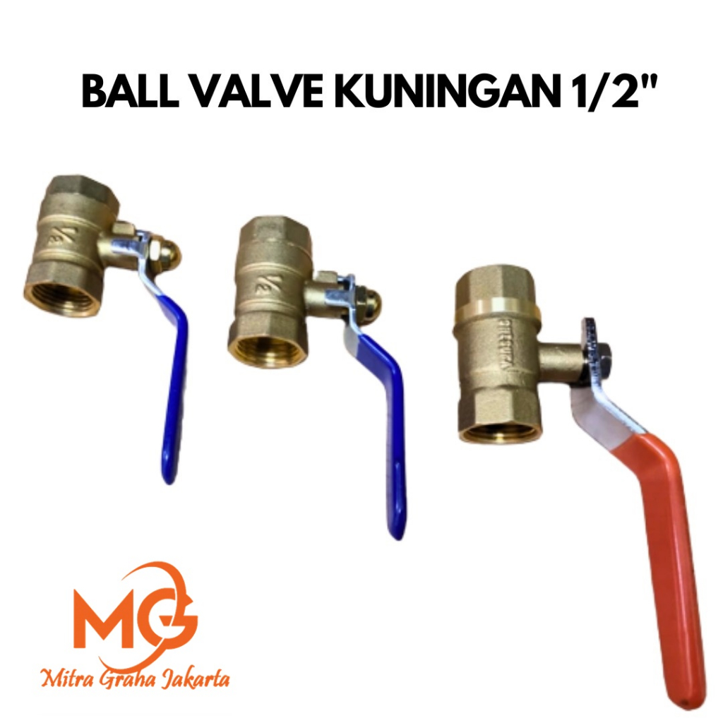 CAMEL Ball Valve Kuningan ASLI 1/2" Stop Kran 1/2 Inch MGJ