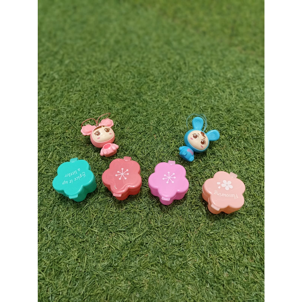 TEMPAT SAUS BENTO / TEMPAT SAUS MINI / CUP SAUS BENTO ANAK MOTIF BUNGA