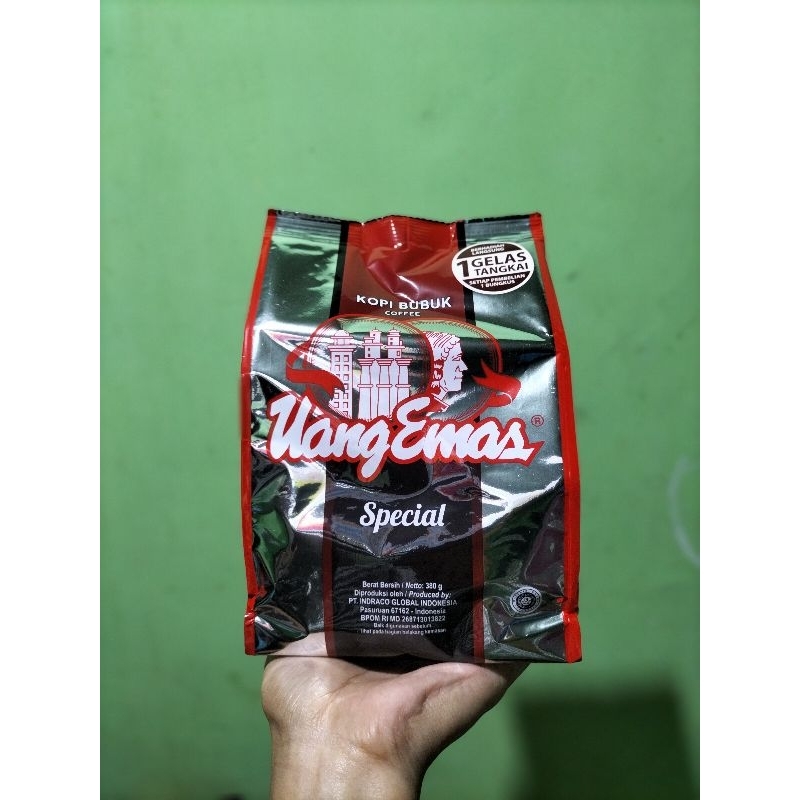 

Kopi Hitam Uang Emas 380gr / Kopi Bubuk Hitam