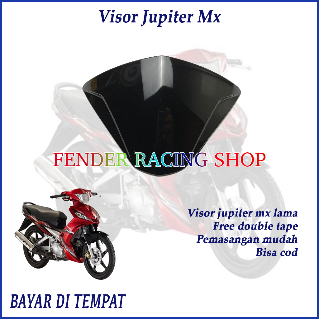 Visor Yamaha Jupiter Mx Old Visor Mx Lama Ojmx / Visor Windshield Motor Jupiter Mx Lama Old Hitam Ju