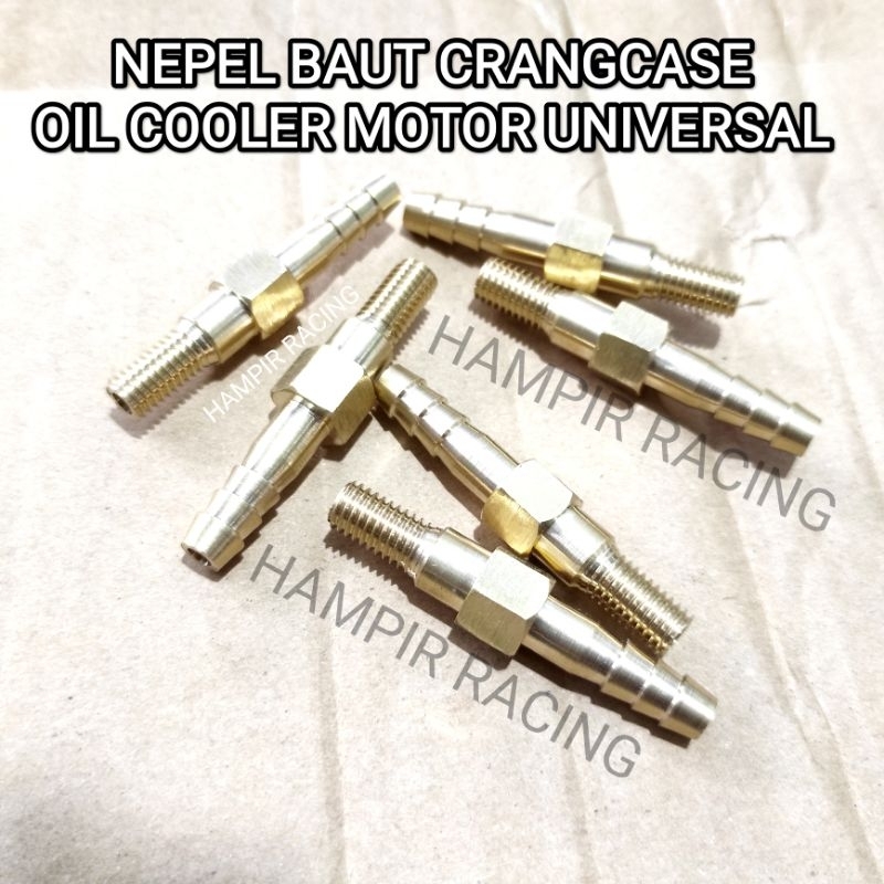 [PROMO] NEPEL CRANGCASE HEAD KUNINGAN OIL COOLER MOTOR BAUT NEPEL OIL COOLER HEAD CRANGKASE BAUT KRA