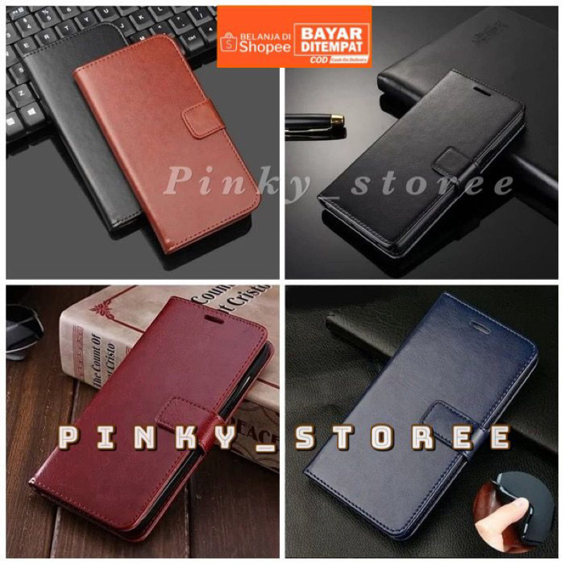 LEATHER FLIP CASE IPHONE 13/ 13 PRO/ 13 PRO MAX/ LEATHER FLIPCOVER CASE DOMPET HP BAHAN KULIT