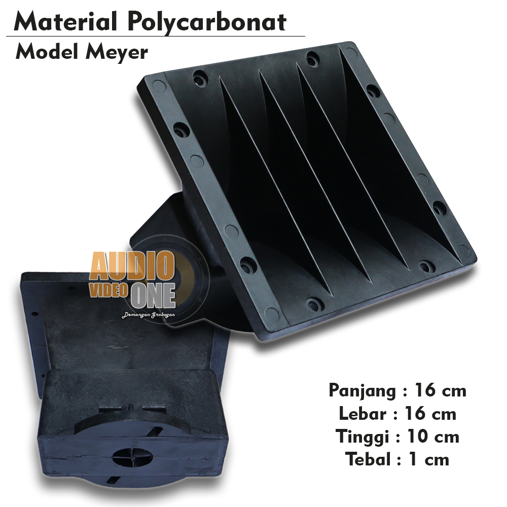 Horn Line Array Model Meyer Ukuran 16 x 16 x 10 Bahan Polycarbonate Corong Tweter Aray