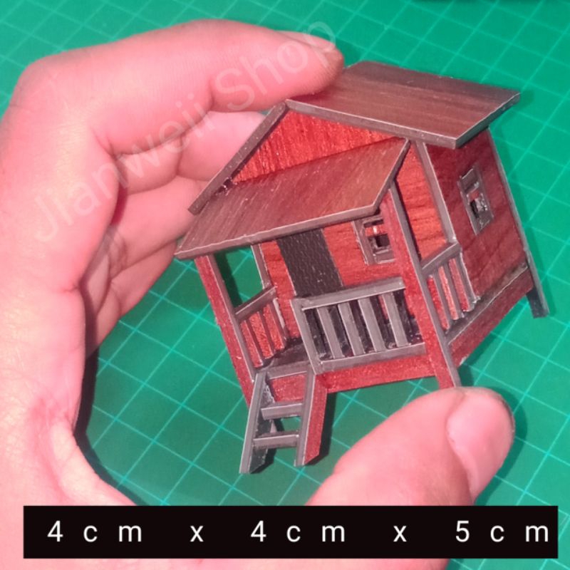 Miniatur Rumah Dusun Aquascape