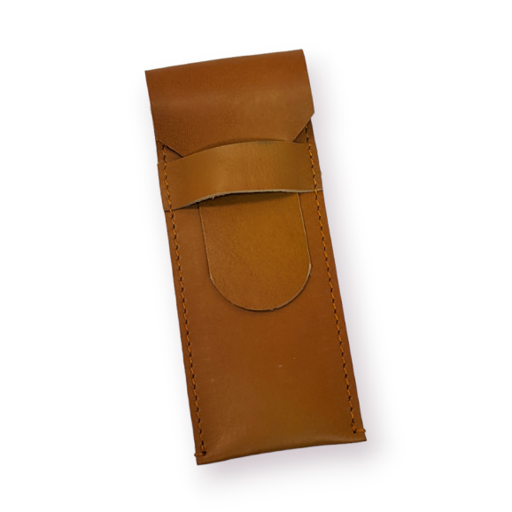 

Leather Pen Case/ Tempat Pulpen Pensil Bollpoin Kulit Asli Coklat Tan