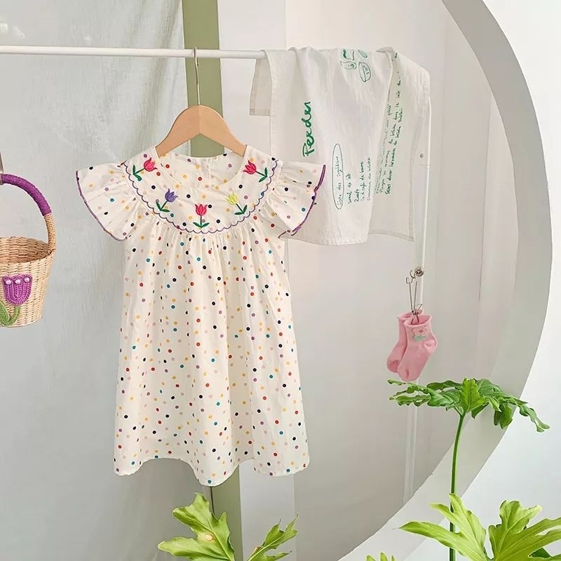 BabyOdette Keira Tulip Dress / Dress Bunga Anak Perempuan