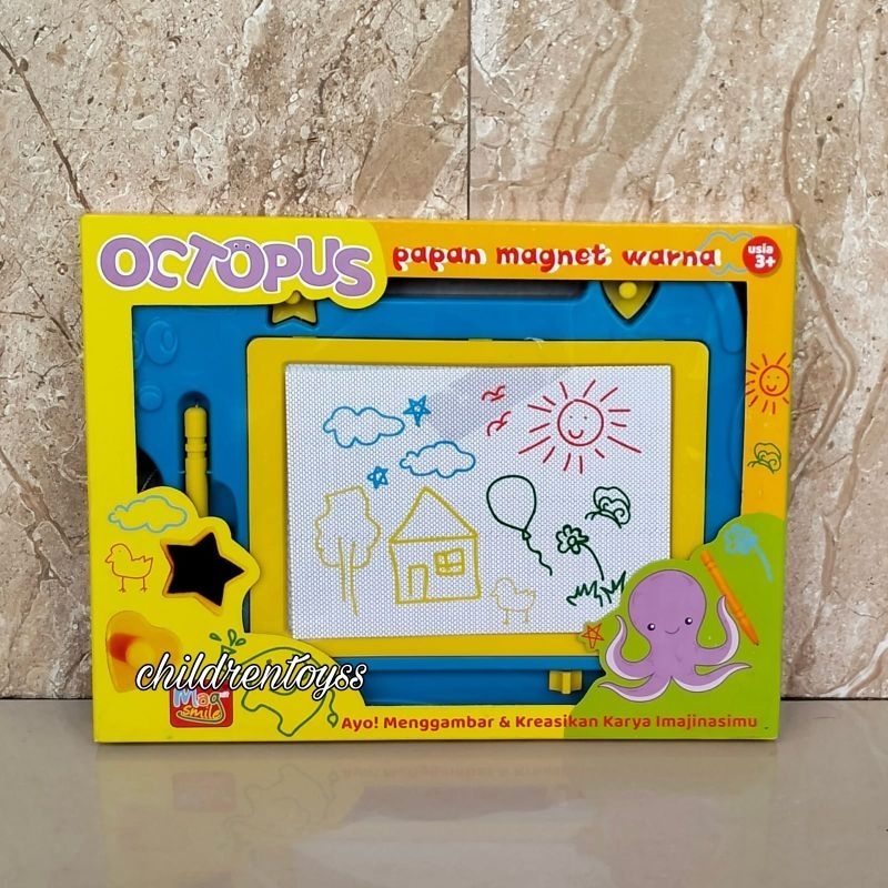 

Papan tulis octopus 98011 / papan tulis magnet warna / papan tulis belajar menulis menggambar
