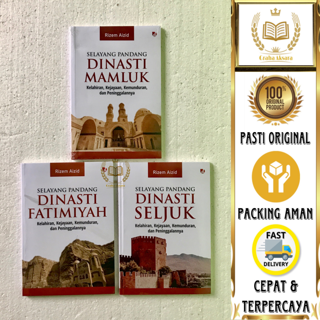 Paket Buku Sejarah Islam Selayang Pandang Dinasti Mamluk, Dinasti Fatimiyah & Dinasti Seljuk - Rizem