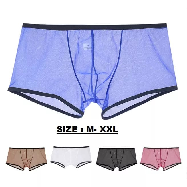 CELANA BOXER PRIA VPO TRANSPARAN