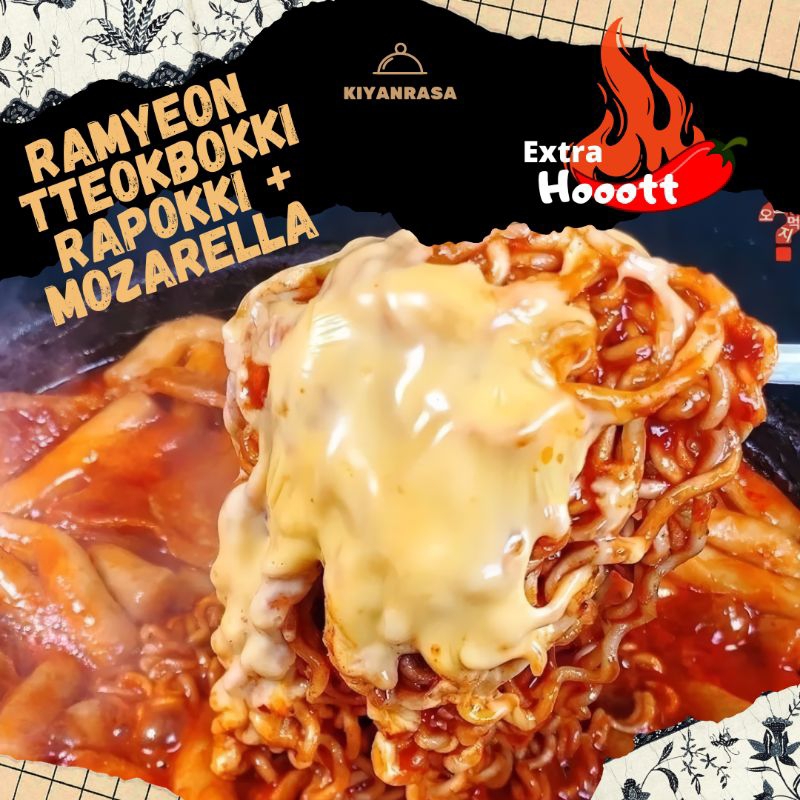 

Ramyeon Tteokbokki RAPOKKI + NORI + MOZARELLA INSTANT FROZEN