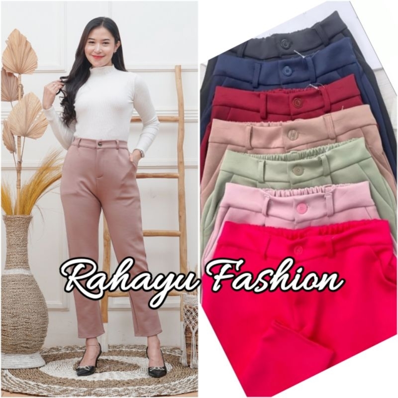 Celana Pensil Scuba Premium - Pensil Scuba Pants - Celana Besic Scuba - Celana Kantor